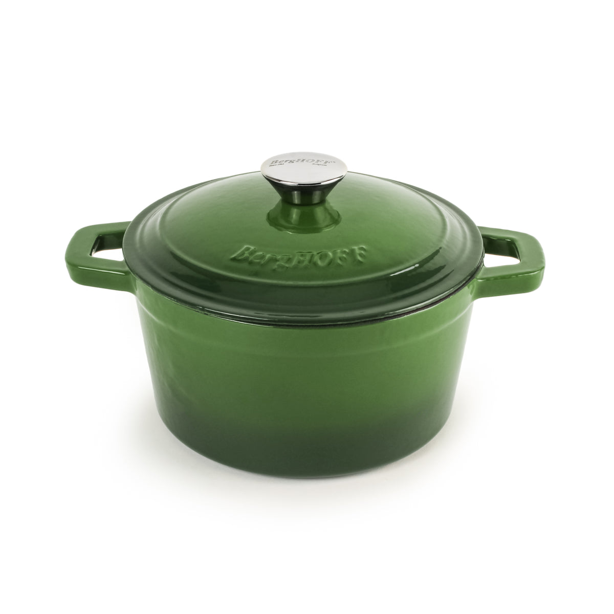 BergHOFF Neo 3qt Cast Iron Round Covered Dutch Oven, Oyster