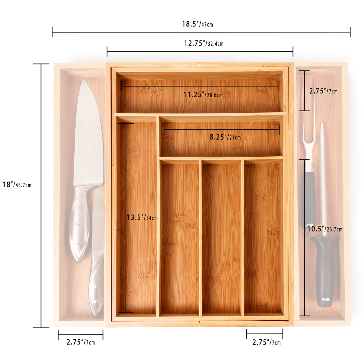 Organizador de cocina LFN043, estructura de madera aglomerada y melamina,  medidas 80x76.8x30cm