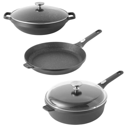 BergHOFF Gem 5pc Nonstick Cookware Set, Black