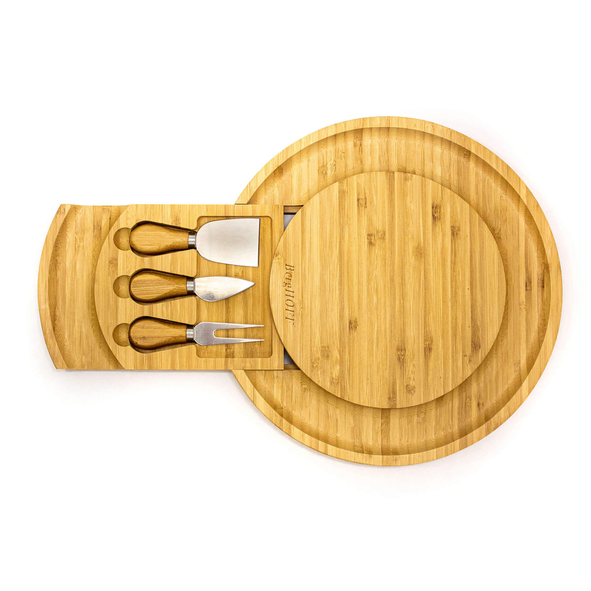 3-Piece Two-Tone Bamboo Serving and Cutting Board Set