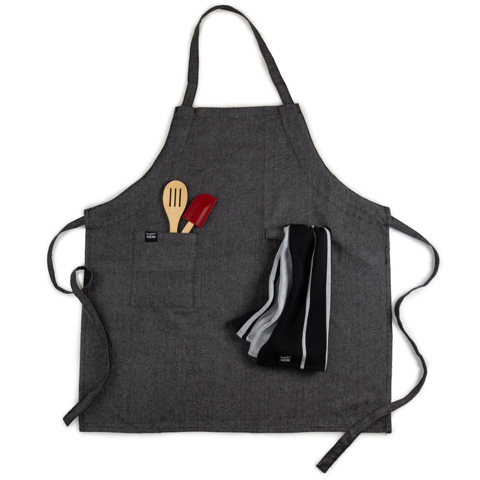 Image 4 of Gem 29.25" Cotton BBQ Apron