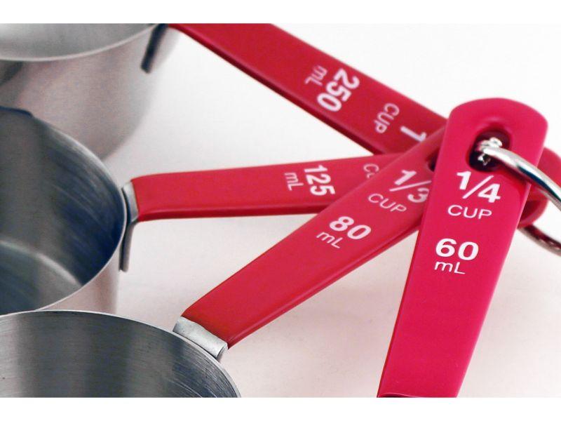 Red Measuring Cups, Set of 4
