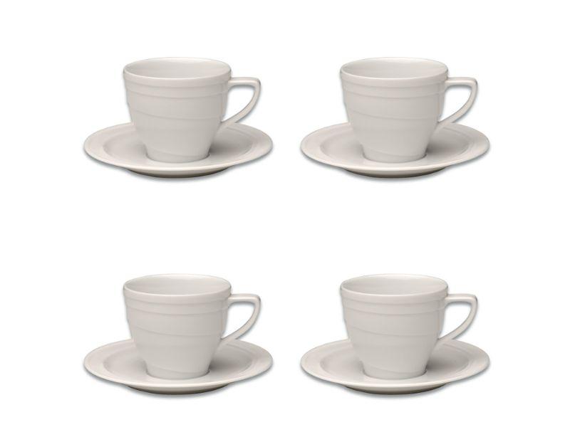 1000 Coffee Cup, 3-1/2 diameter, 2-3/4 height, 7-4/5 ounce capacity,  white, set of 6 (6 ea/cs), Figgjo 1060HH000