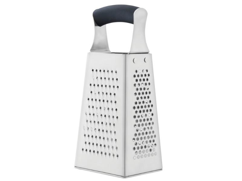 Cheese Grater With Handle, Stainless Steel With 3 Sides, Hand